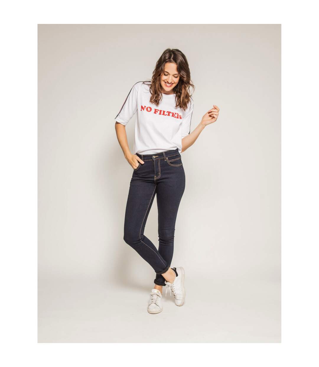 T-shirt col rond FAUSTINE - Dona X Lisa-4