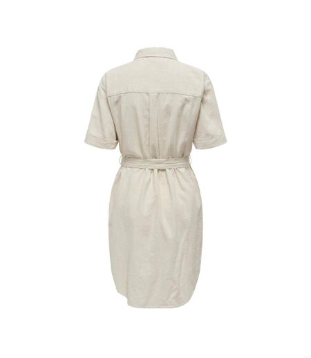 Robe écru femme jdy shirt dress - l