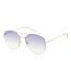 Lunettes De Soleil Motif/style Fumée Homme Taille Unique Bleu Marine Jaune Or Calvin Klein-3