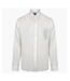 Mens moisture wicking long-sleeved shirt white Henbury