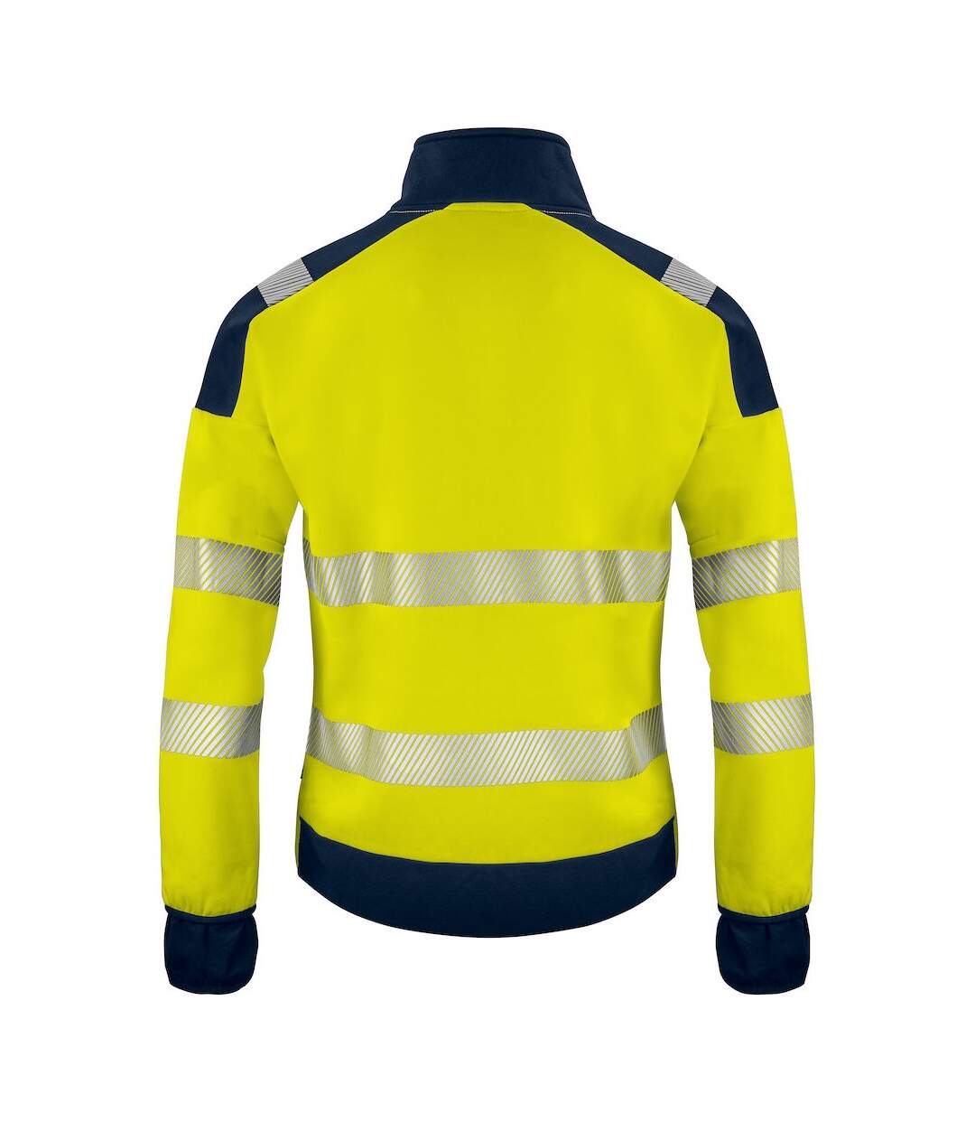 Mens Hi-vis Sweatshirt Yellow Navy Projob-2