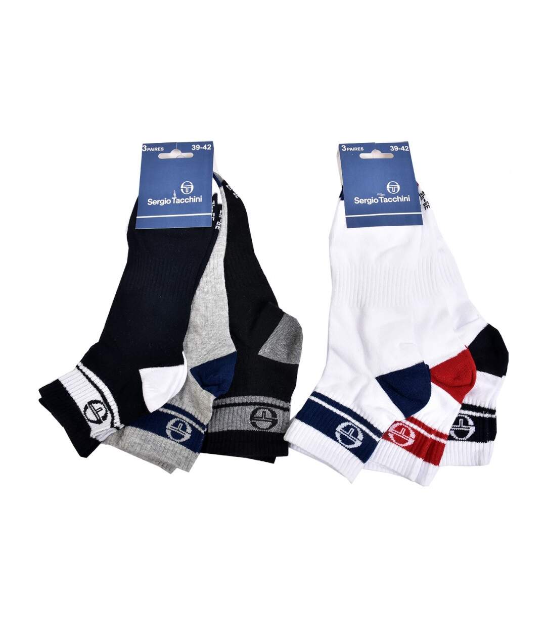 Chaussettes homme Sergio Tacchini Socquettes QUARTER - Pack de 12-3