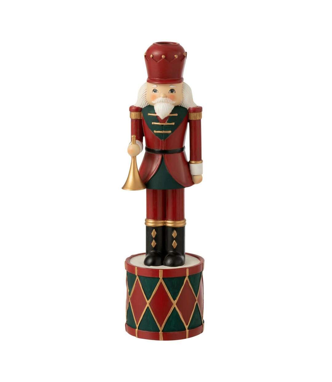 Bougeoir de Noël Casse-Noisette 32cm Rouge-1