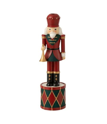 Bougeoir de Noël Casse-Noisette 32cm Rouge