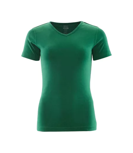 Womens/ladies Crossover Nice T-shirt Green Mascot