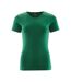 Womens/ladies Crossover Nice T-shirt Green Mascot-1