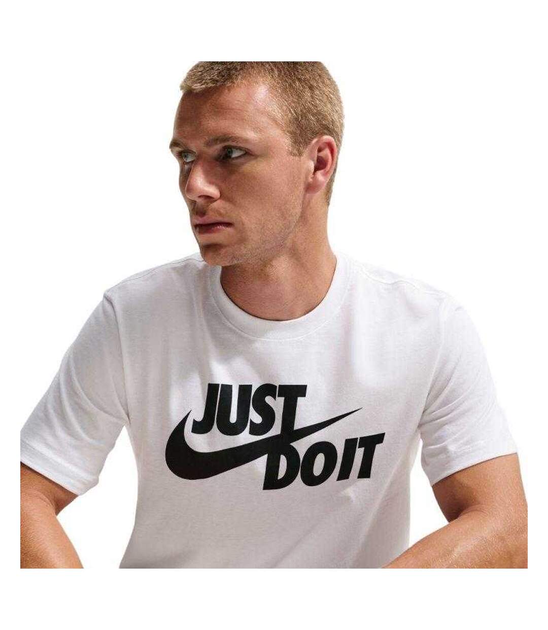 Mens Just Do It T-shirt White Nike-4