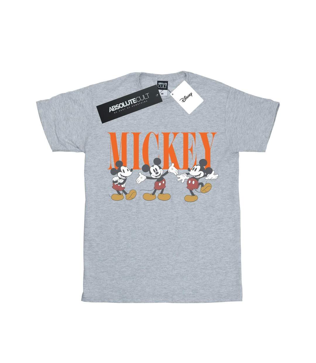 Disney Femme/Les femmes Mickey Mouse Poses - T-shirt boyfriend en coton (Gris sportif) - UTBI38048-1