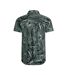 Mens holborn hawaiian eco viscose shirt army green Weird Fish-2