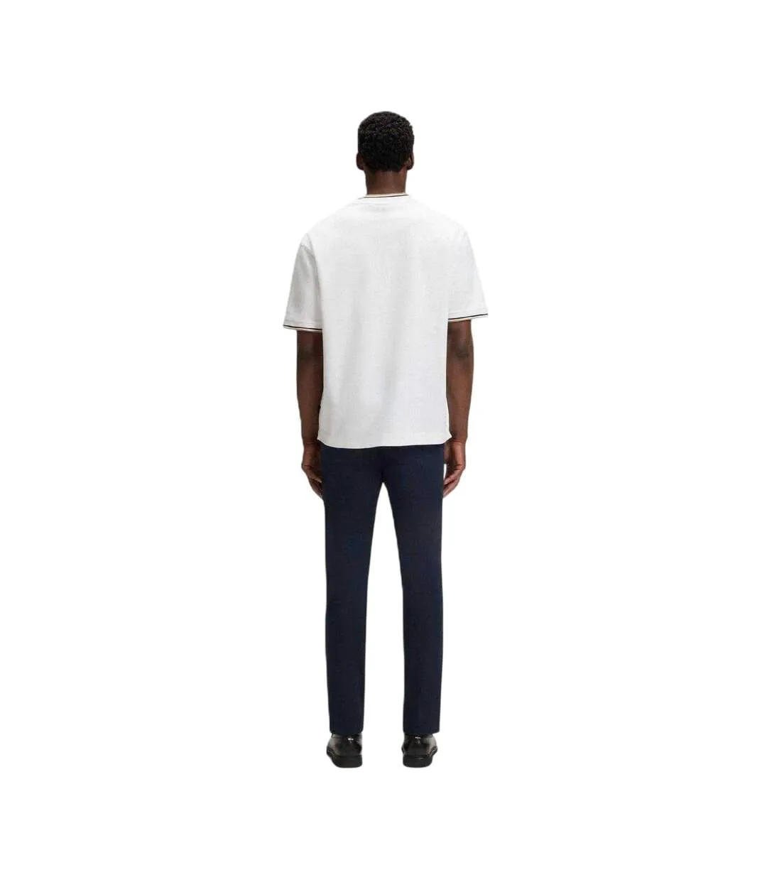 T-shirt Motif/style Uni Homme Blanc Boss-2