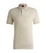 Polo Motif/style Logo Rectangulaire Passenger Homme Beige Clair Boss-2