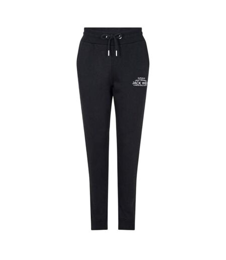 Womens/ladies Hunston Polycotton Joggers Black Jack Wills