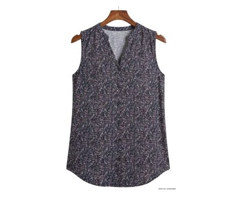 MAYFLOWER VODKA1 Chemisier sans manches – La fluidité de la viscose pour un look estival chic