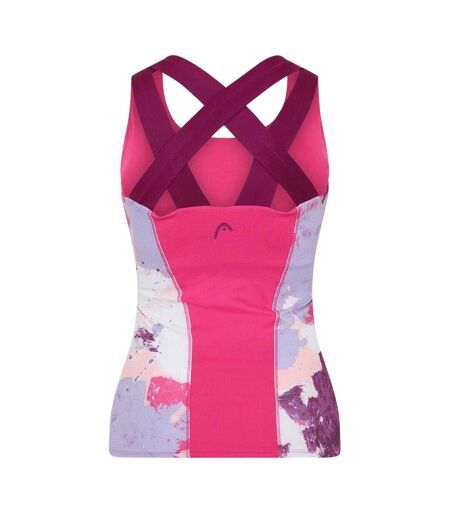 Débardeur Motif/style Imprimé Graphique Vision Femme Rose Head