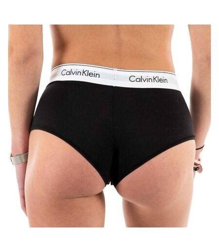 Shorty noir femme calvin klein jeans boyshort - l