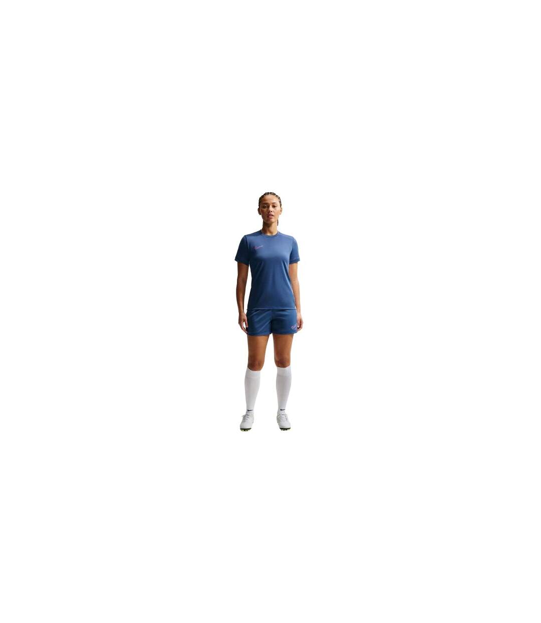Maillot De Foot Motif/style Swoosh Femme Bleu De Gris Foncé Nike-1