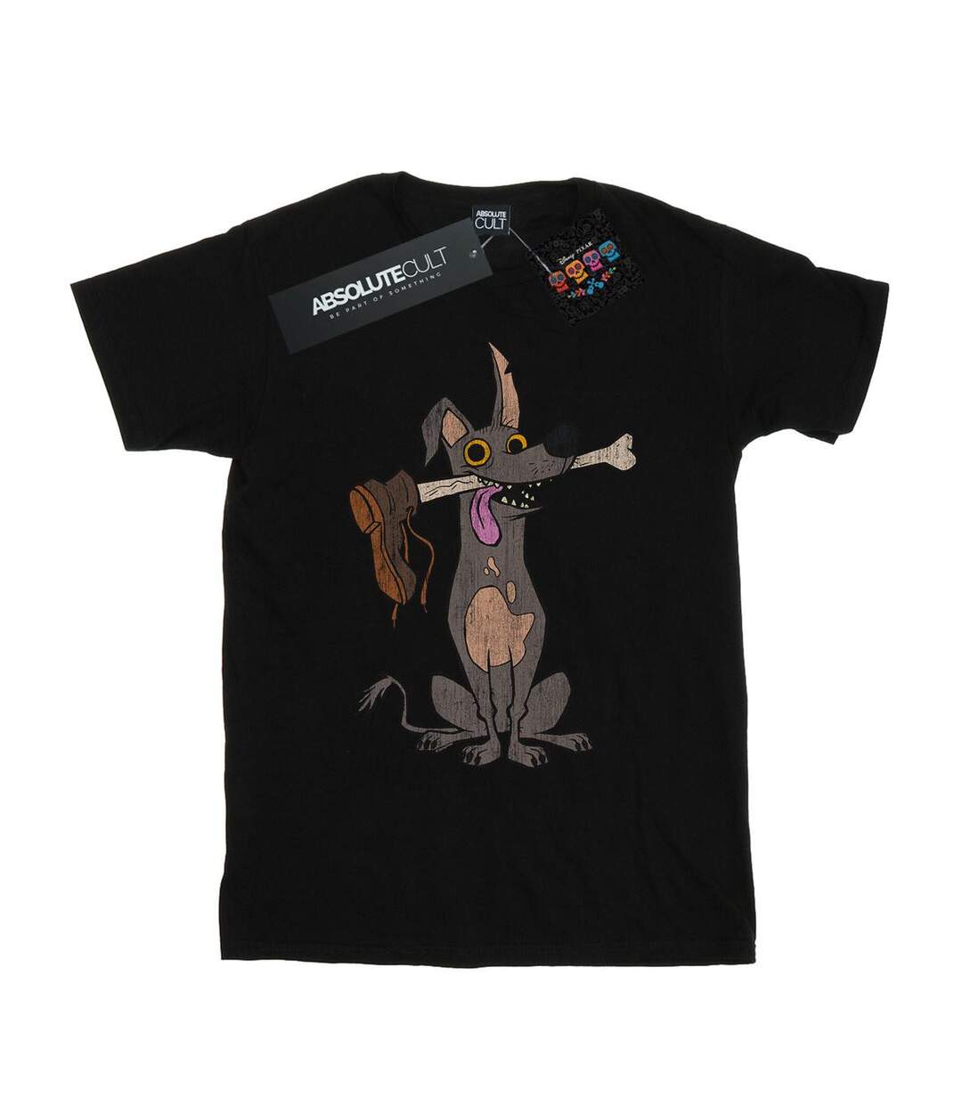 Disney - T-shirt COCO DANTE WITH BONE - Femme (Noir) - UTBI16596-1