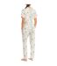 Women's short-sleeved pajamas and long pants JJBEH0702