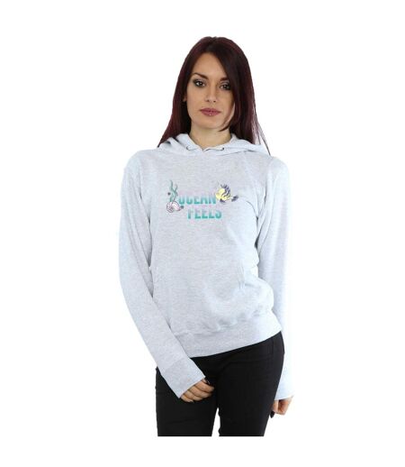 Disney - Sweat à capuche THE LITTLE MERMAID OCEAN - Femme (Gris sportif) - UTBI9565
