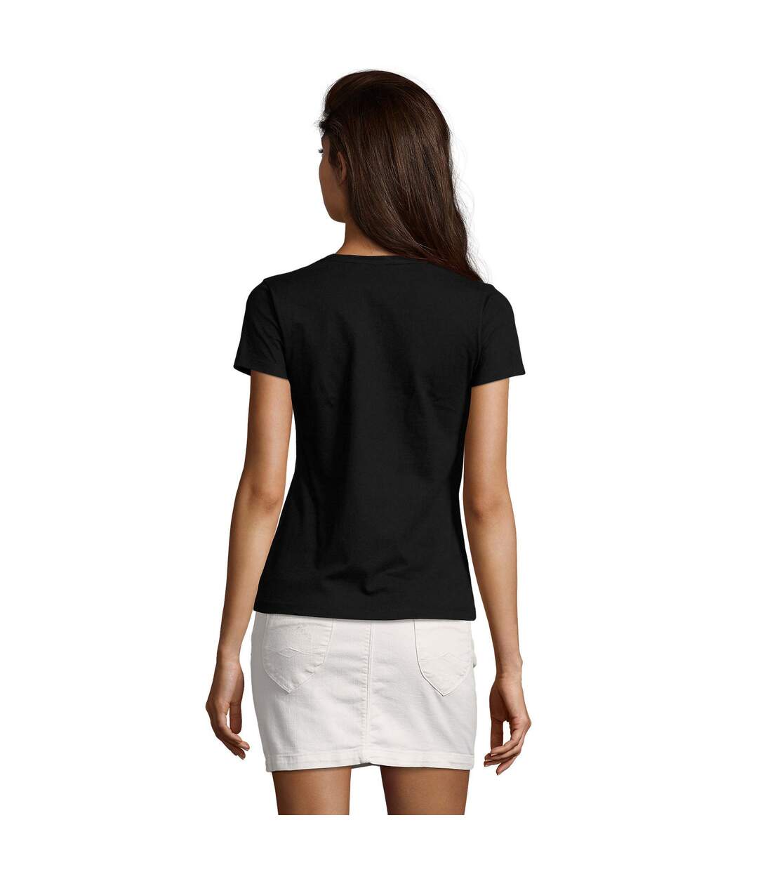 T-shirt imperial femme noir SOLS