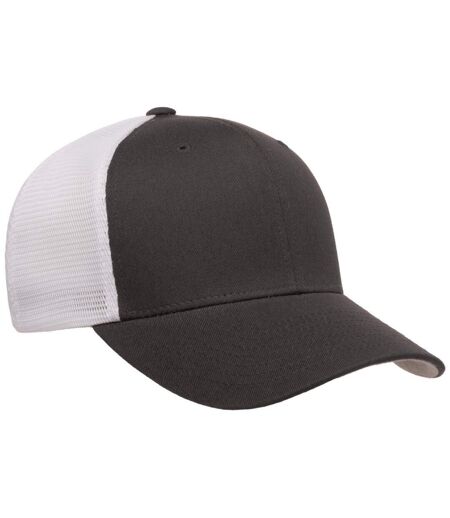 Unisex adult 110 mesh two tone cap charcoal/white Flexfit