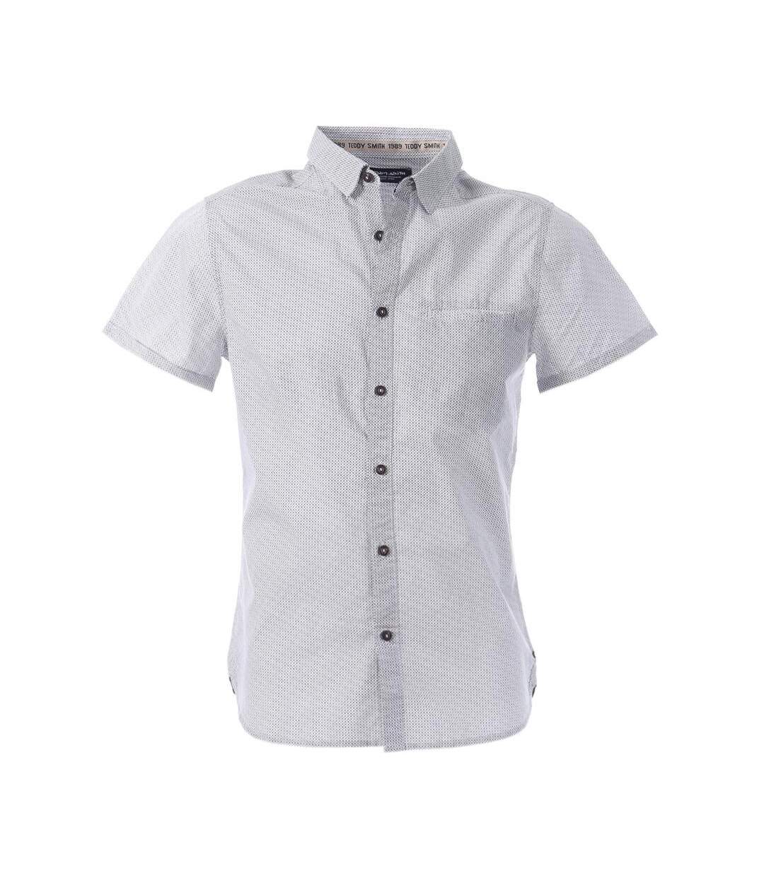 Chemise blanche homme teddy smith cut mc 10711556d - s-1