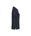 Womens/ladies Virtue V Neck Polo Shirt Dark Navy Cutter & Buck-3