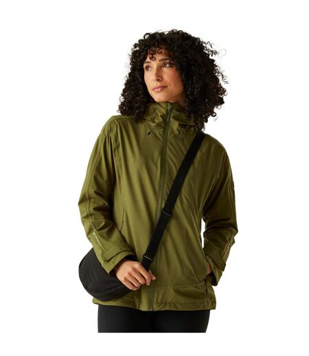 Veste Imperméable Okara Femme Vert Néphrite Kaki Regatta