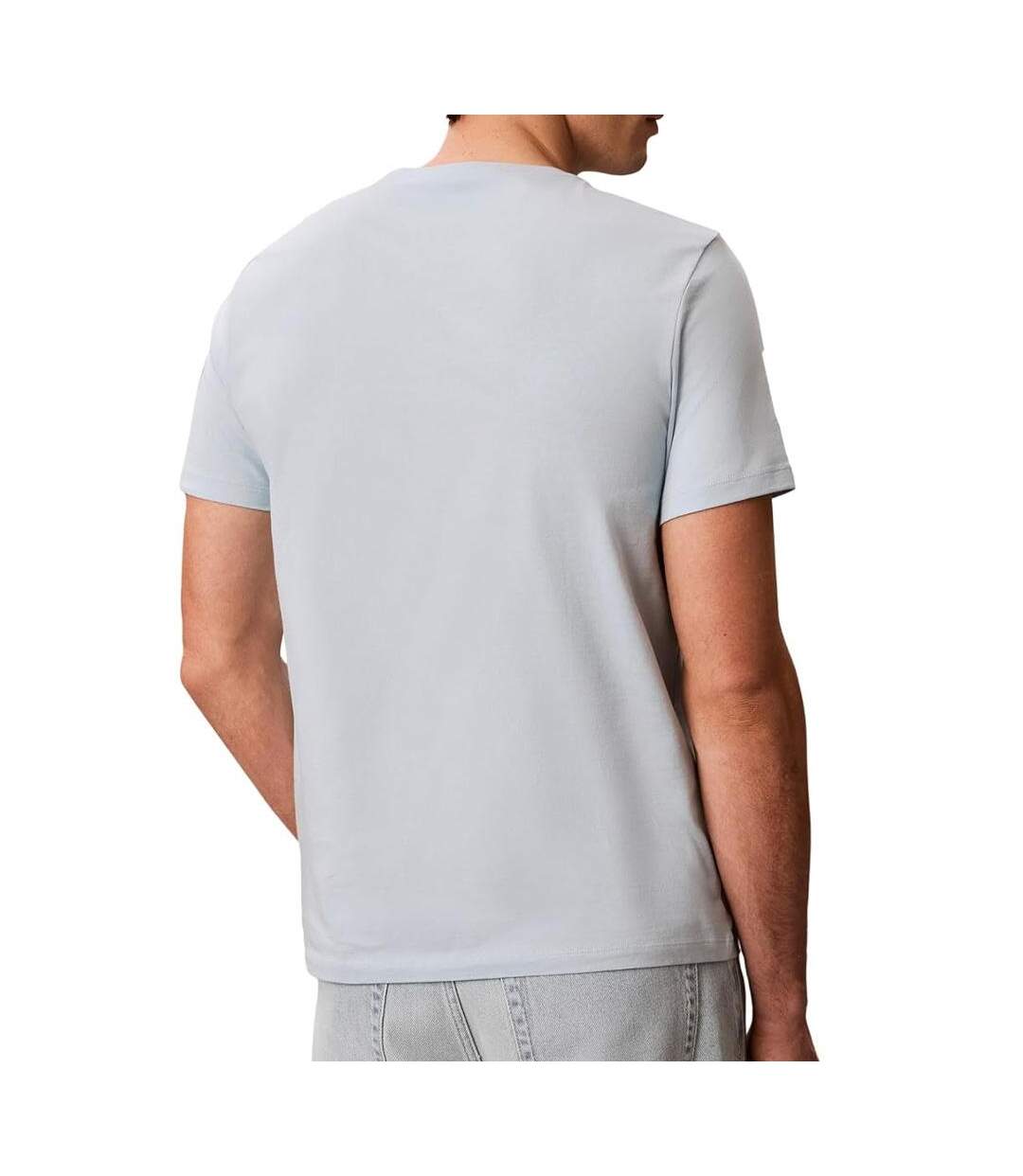 T-Shirt gris clair homme calvin klein jeans lv04rg800g-2
