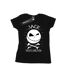 Disney T-shirt en coton Womens/Ladies Nightmare Before Christmas Jack Face (Noir) - UTBI35633-1