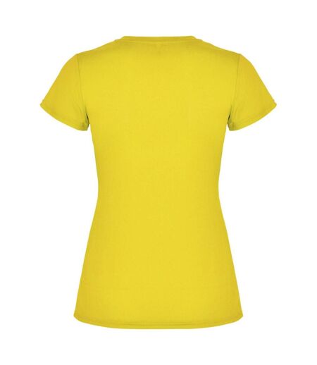 Roly Womens/Ladies Montecarlo Short-Sleeved Sports T-Shirt (Yellow)
