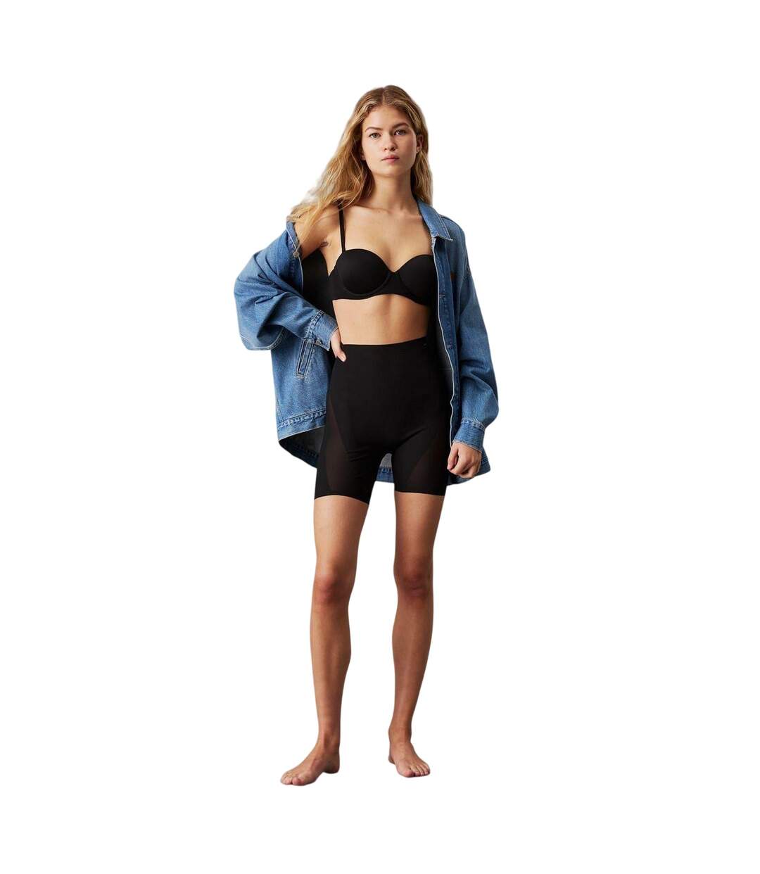 Short Gainant Stay Put Femme Noir Calvin Klein-1