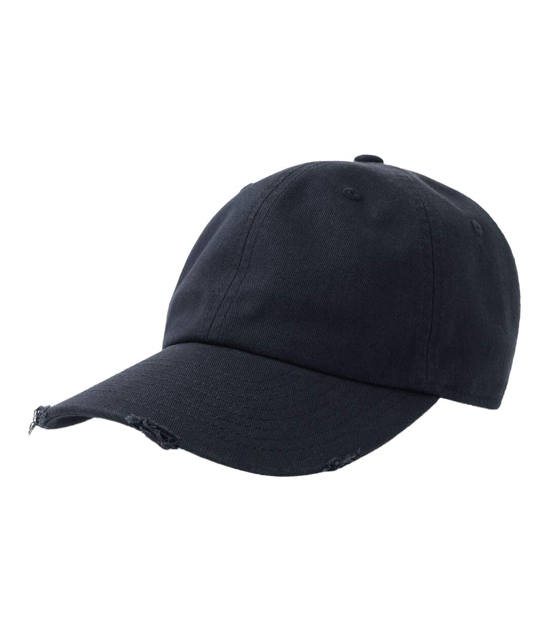 Casquette Destroyed-s Bleu Marine Atlantis Headwear-3