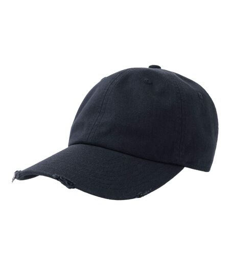 Casquette Destroyed-s Bleu Marine Atlantis Headwear