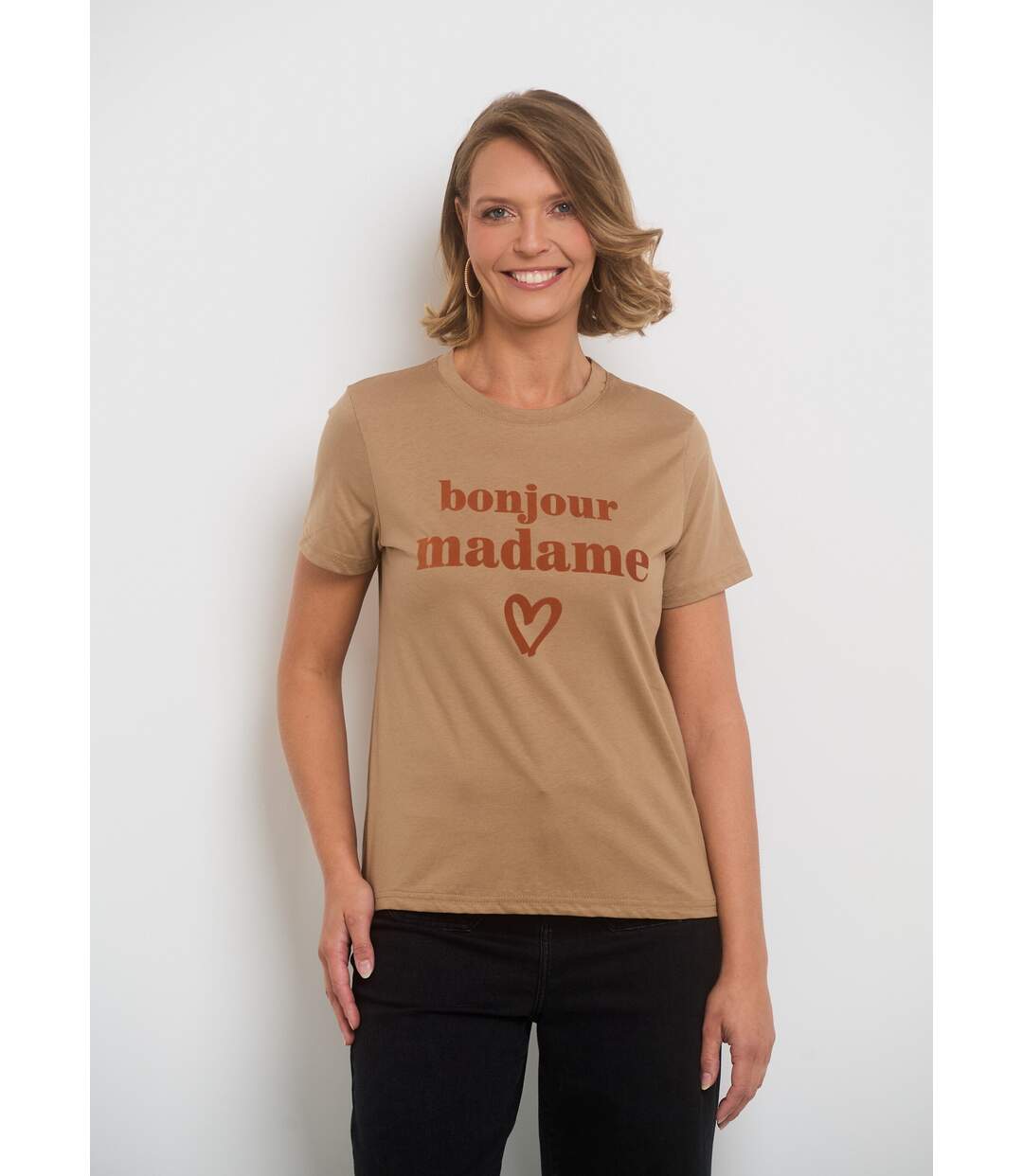 T-shirt manches courtes message Madame-1