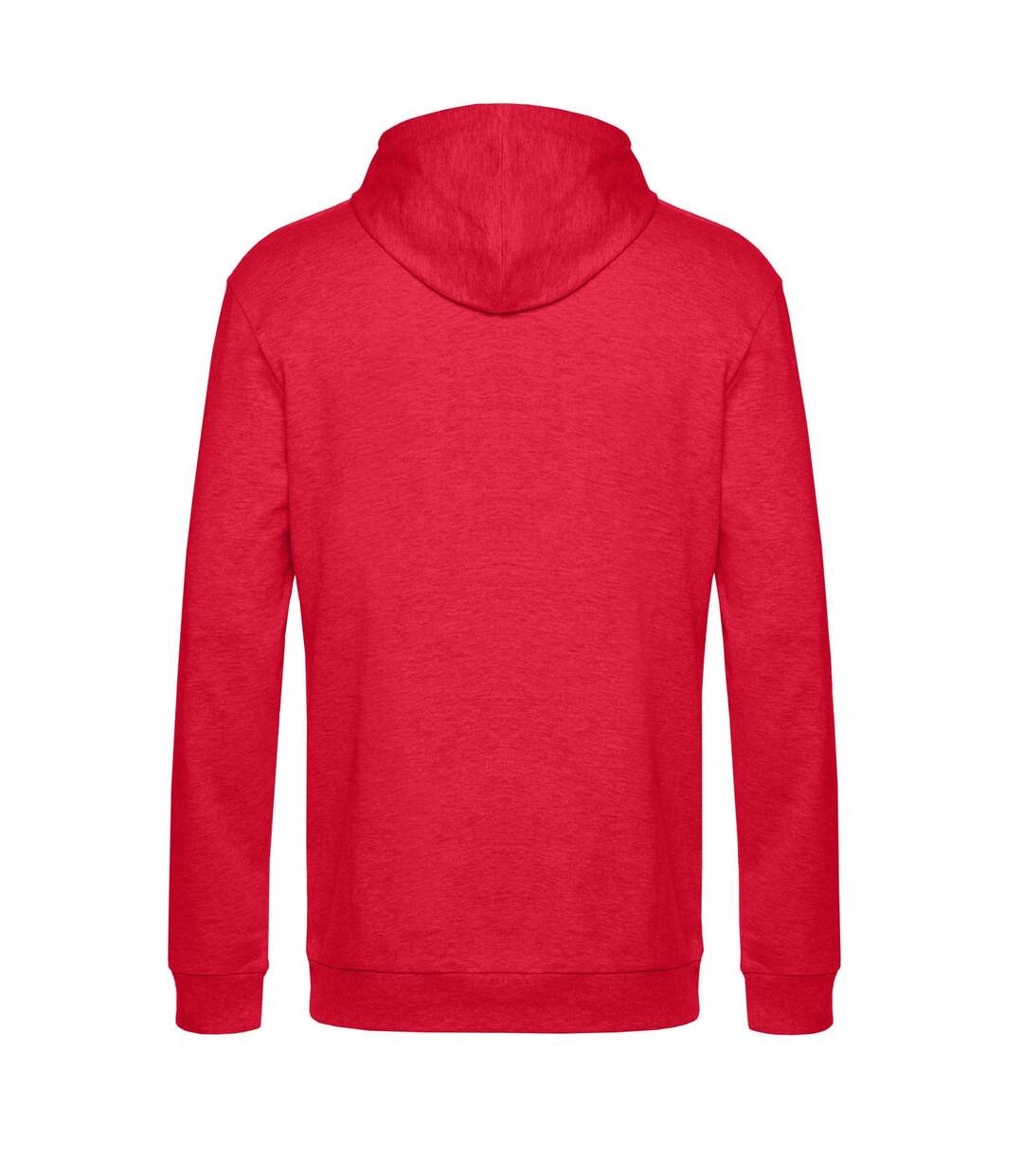 Sweat À Capuche Motif/style Chiné Adulte Rouge Chiné B&C-2