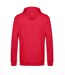 Sweat À Capuche Motif/style Chiné Adulte Rouge Chiné B&C-2