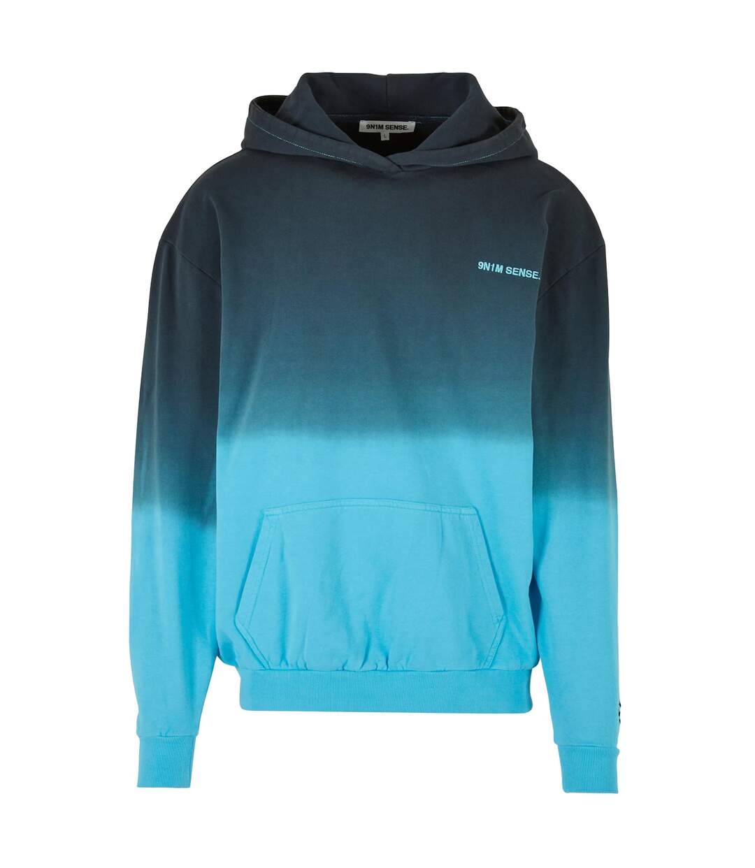 Sweat À Capuche Délavé Pour Hommes Noir Aqua 9N1M SENSE-2