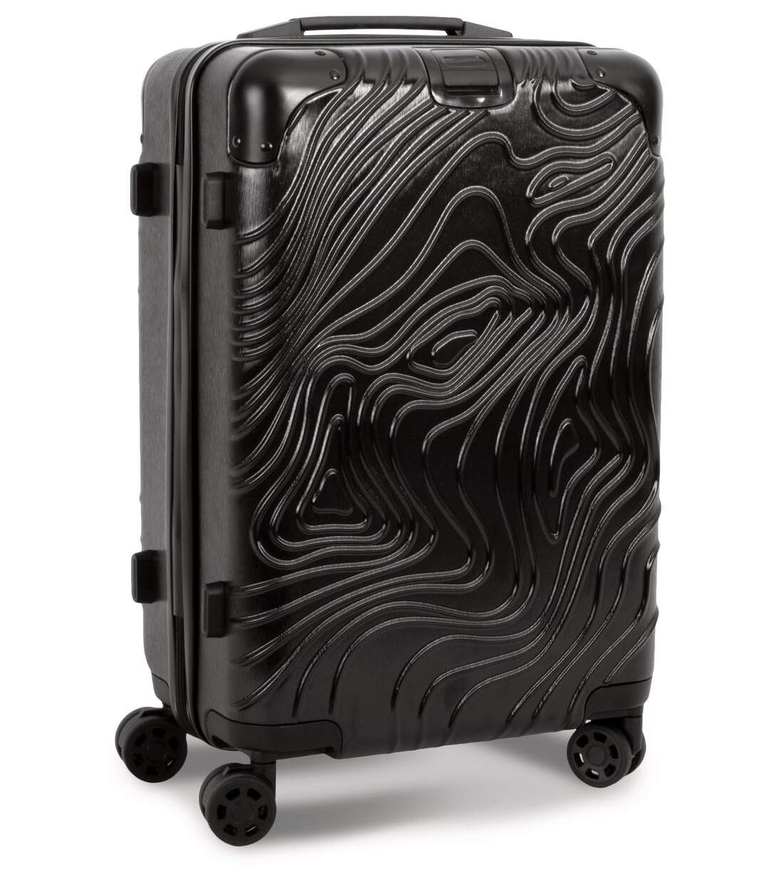 Valise cabine rigide trolley 4 roues - 50 litres - KI0838 - noir