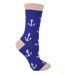 Miss Sparrow - Ladies Anchor Patterned Novelty Bamboo Socks