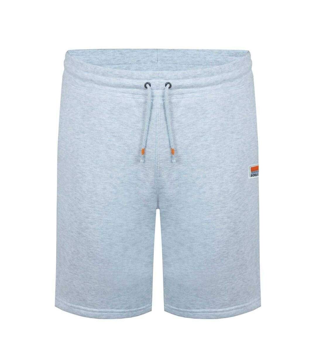 Mens Cotton Blend Sweat Shorts Ice Marl Marl SoulCal-1