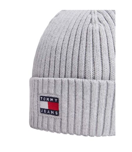Bonnet Motif/style Logo Et Drapeau Gris Tommy Jeans