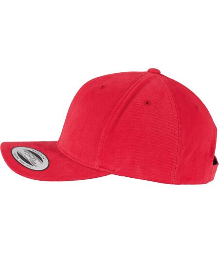 Flexfit by Yupoong Brushed Twill Mid-Profile Cap (Red) - UTRW7688