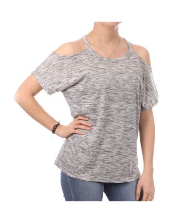 T-shirt Gris Femme Teddy Smith Tryno - S