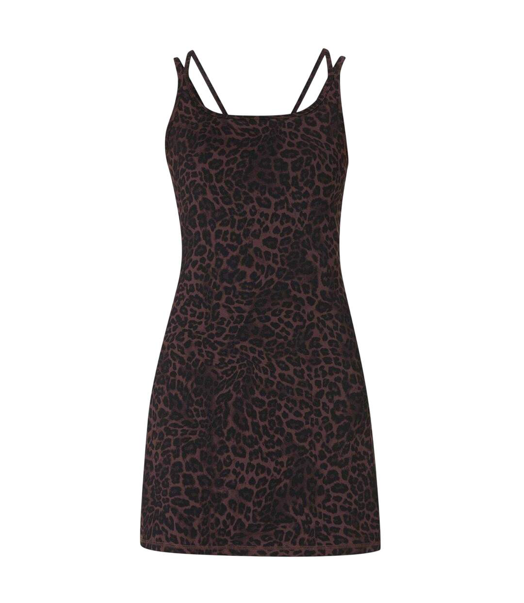 Robe Courte Yoga Motif/style Imprimé Léopard Ultimate Studio Femme Marron Sweaty Betty-2