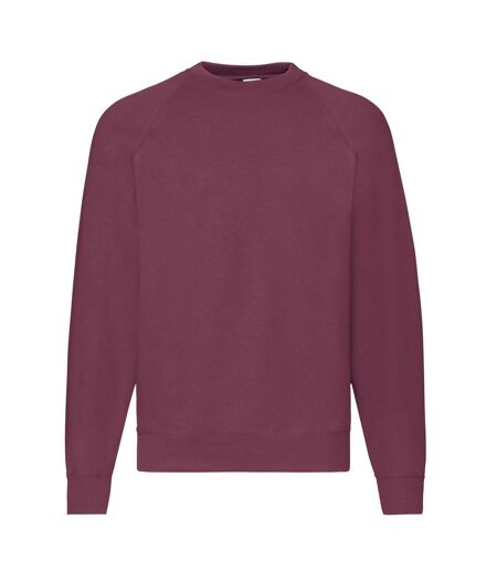 Fruit of the Loom Mens Classic Raglan Sweatshirt (Burgundy) - UTPC6399