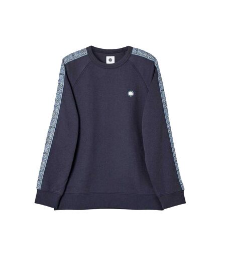 Mens Paisley Regular Raglan Sweatshirt Navy Pretty Green