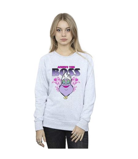 Disney Sweatshirt The Little Mermaid Ursula Mum Is The Boss - Femmes/Ladies (Gris sportif) - UTBI42330