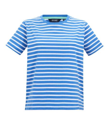 T-shirt Motif/style Rayé Bayletta Femme Bleu Vif Blanc Regatta
