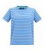 T-shirt Motif/style Rayé Bayletta Femme Bleu Vif Blanc Regatta-2